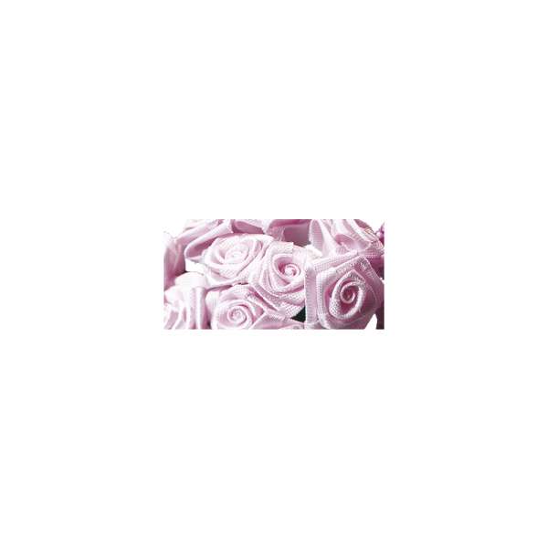 Satinröschen D:12mm rose handgedreht 12x