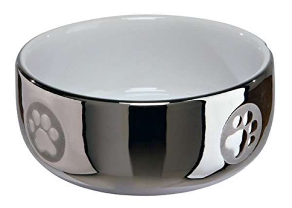 Trixie Keramiknapf silber/weiß 0,3 l/ø 11 cm