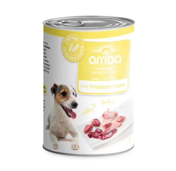 arriba Nassfutter mit Huhn 400g