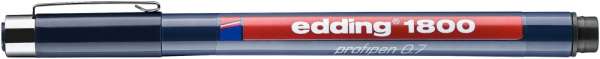 edding 1800 Präzisionsfeinschreiber schwarz (0.7)