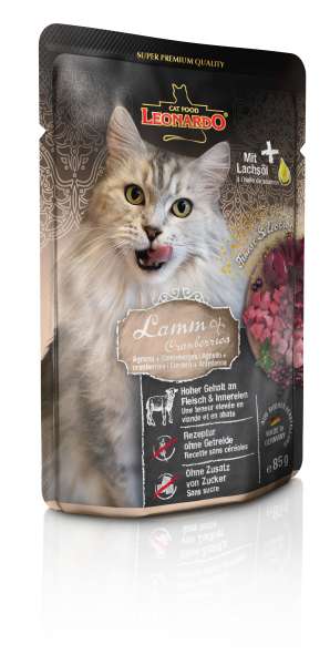Leonardo Naßfutter 85g Lamm+Cranberries