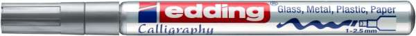 edding 753 Glanzlackmarker Kalligrafie silber