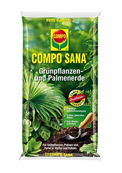 Compo Sana Grünpflanzen- und Palmenerde, 10 Liter