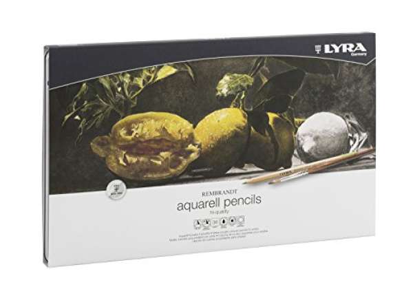 LYRA Rembrandt Aquarell - Metalletui mit 36 Aquarellstiften, farbig sortiert
