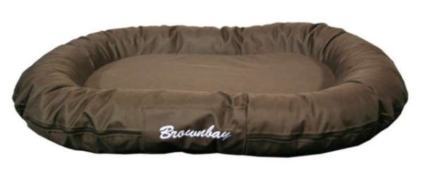 Kissen 120cm oval dbraun