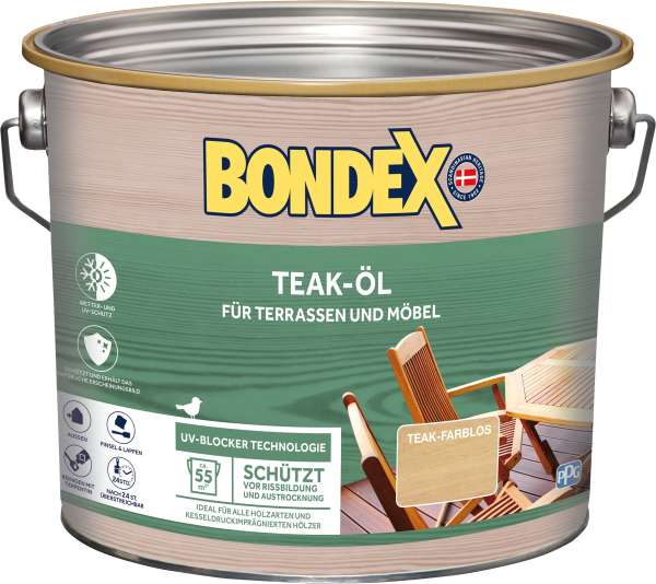 Bondex Teak-Öl Farblos 2,50 l