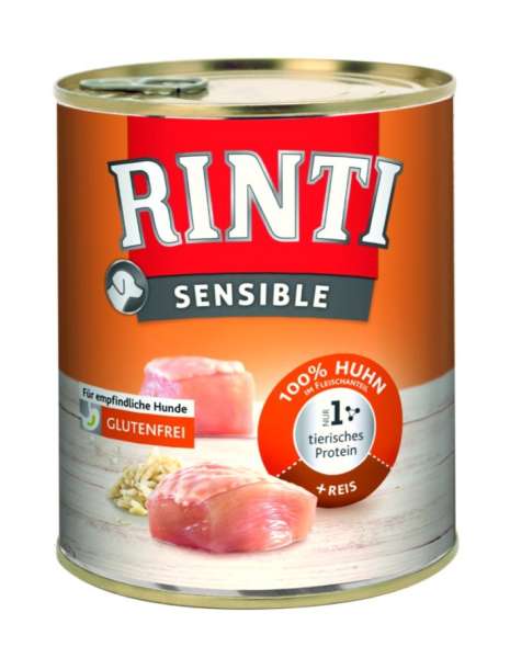 Rinti Sensible Huhn + Reis, 800 g Dose