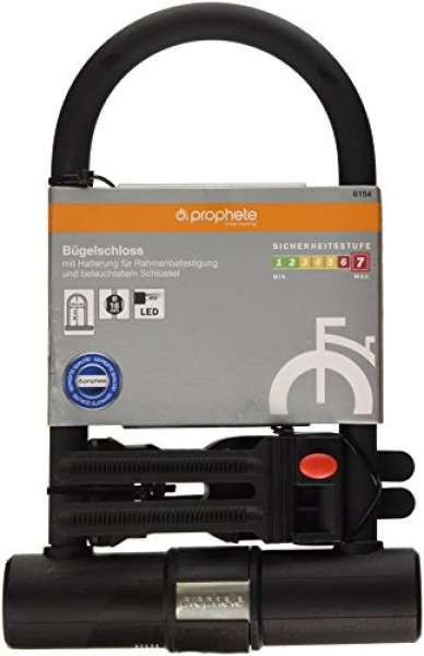 Prophete Fahrradschloss Bügelschloss mit Halter