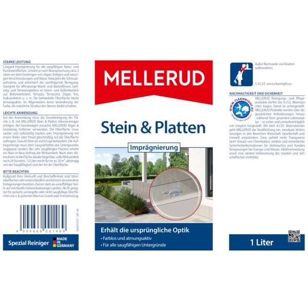 MELLERUD Beton, Pflaster und Platten Imprägnierung 1 L