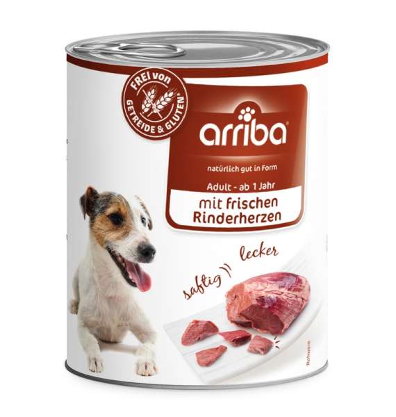 arriba 800g Dose Rinderherzen