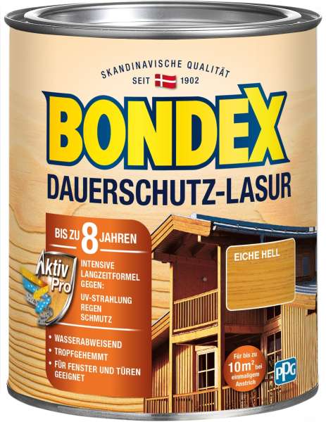 Bondex Dauerschutz-Lasur eiche hell 750 ml