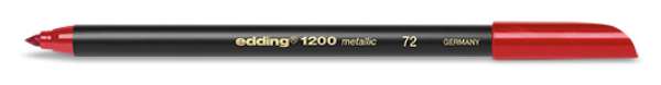 edding 1200 metallic Fasermaler rot-metallic