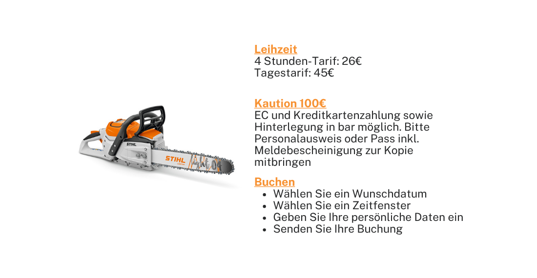 Motorsäge Akku Stihl MSA 300