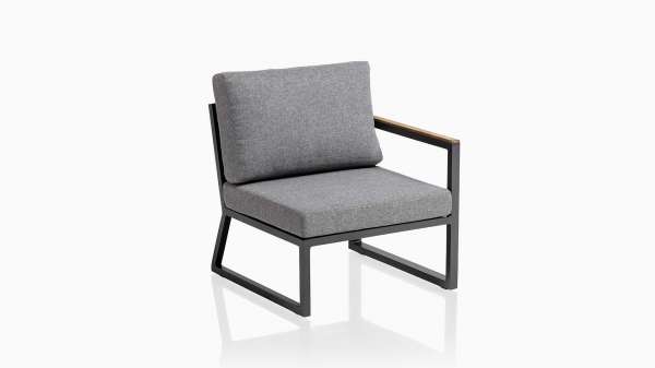 Endteil Ocean Skid rechts mit Kissen anthrazit